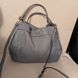 Coach F28992 Small Lexy Pebble Leather Shoulder Bag Handbag In VGUC